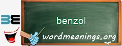 WordMeaning blackboard for benzol